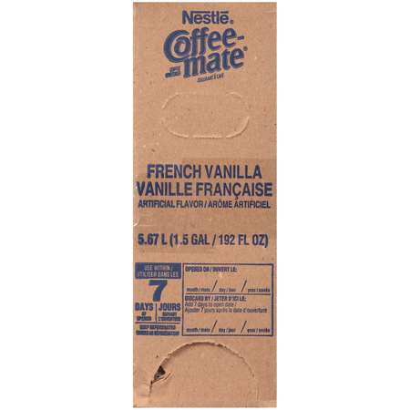 Coffee Mate Coffee-Mate French Vanilla Liquid Creamer 1.5 gal., PK3 00050000411221